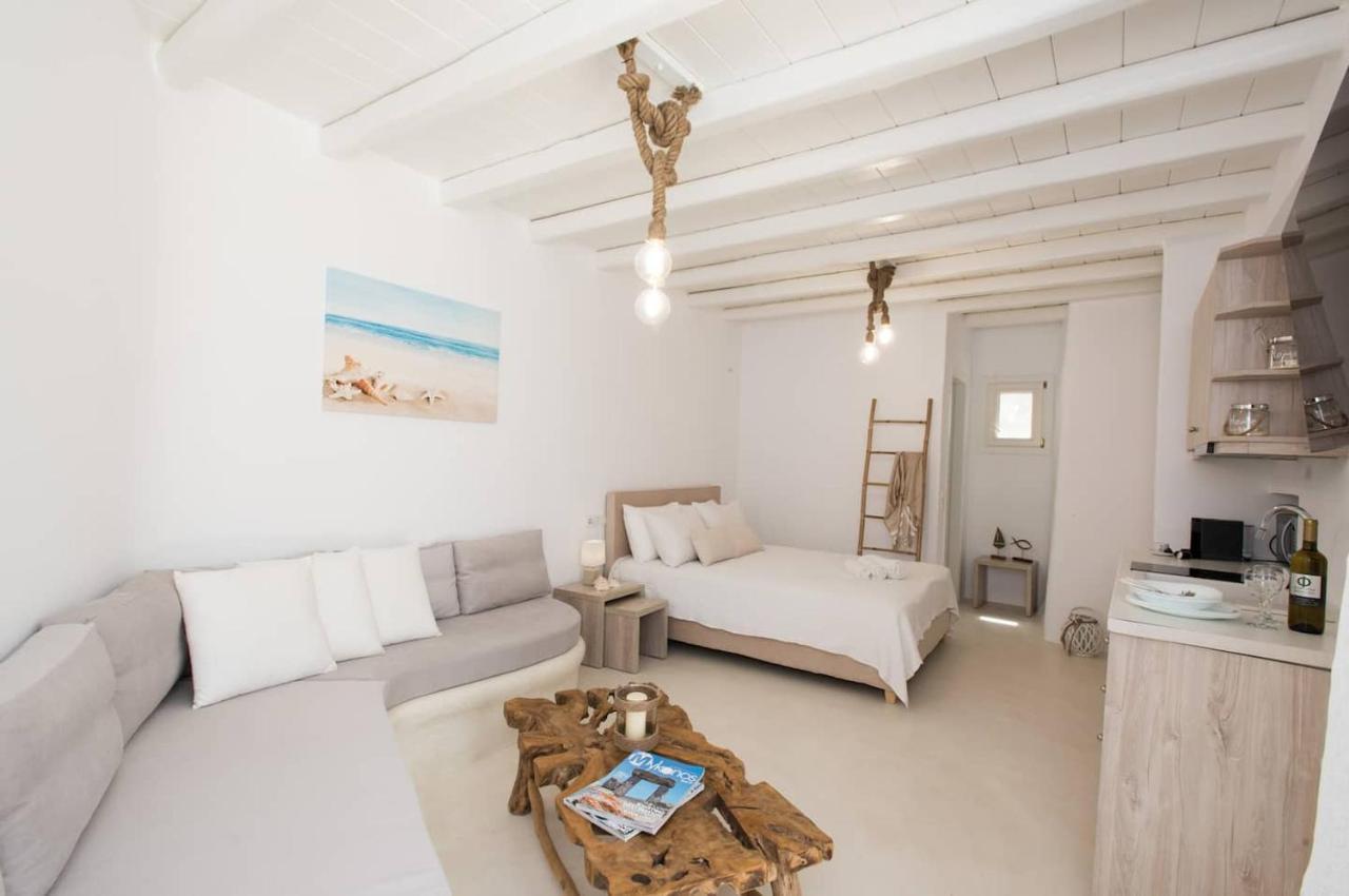 Gorgeous Studio In Cycladic Architecture Overlooking The Aegean Apartment Houlakia  Bagian luar foto