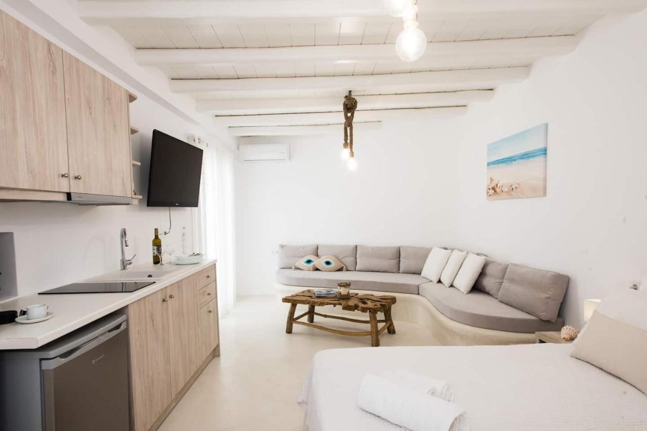 Gorgeous Studio In Cycladic Architecture Overlooking The Aegean Apartment Houlakia  Bagian luar foto